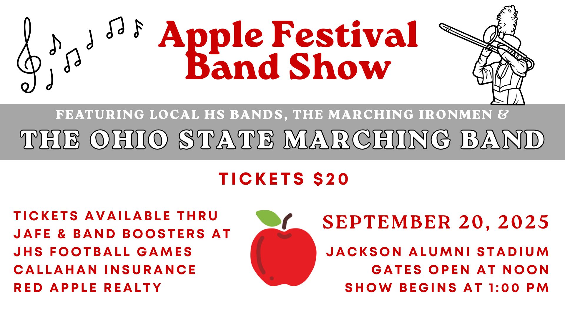 Apple Festival Marching Band Show flier